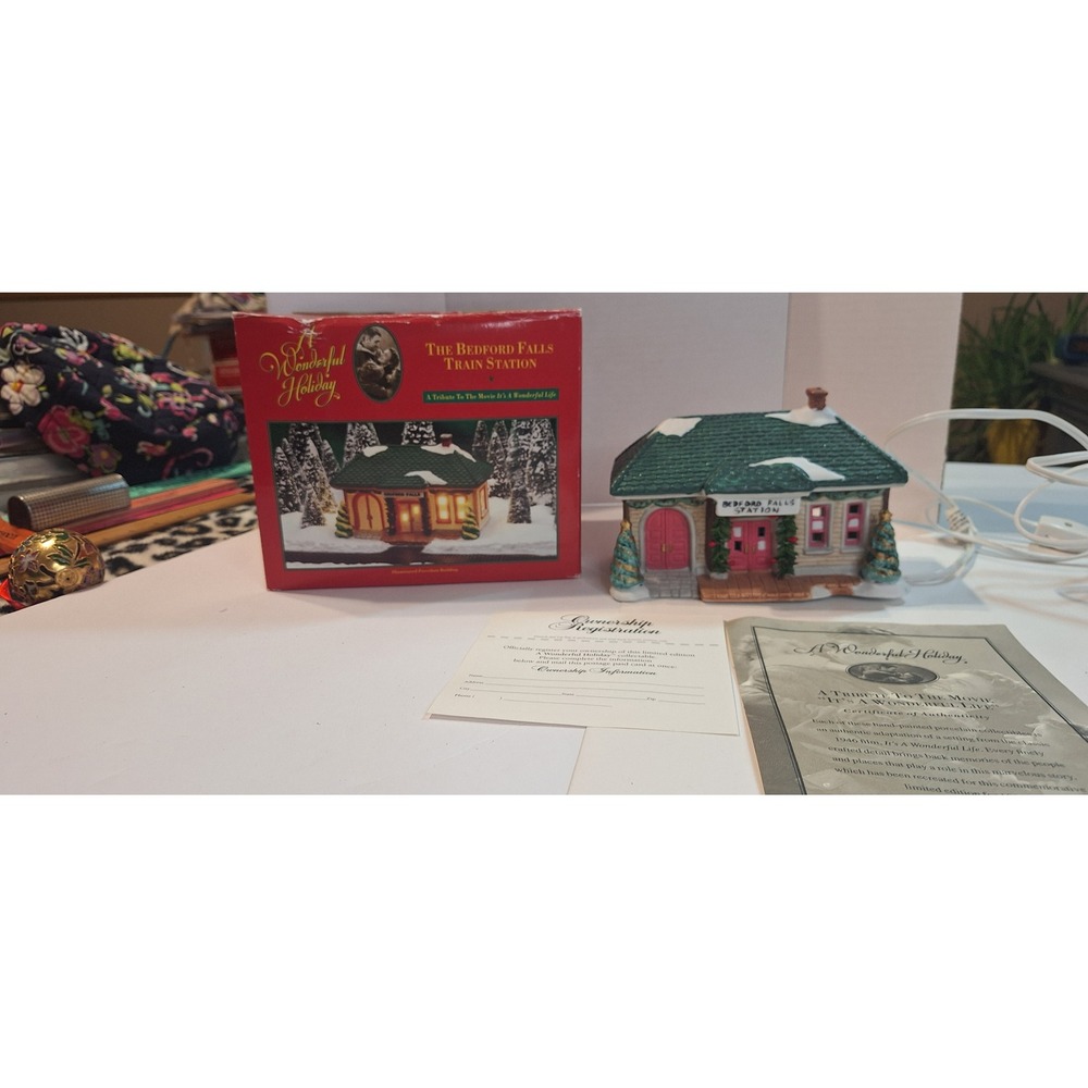 A Wonderful Holiday Its A Wonderful Life Bedford Falls Train Station village